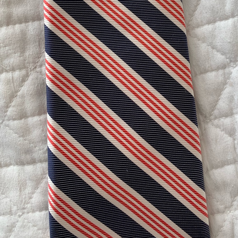 Used Collared Greens Striped Tie